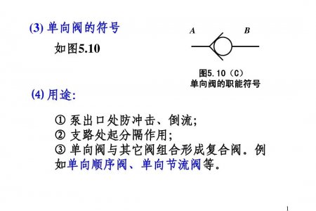 单向阀符号 单向阀的图形符号